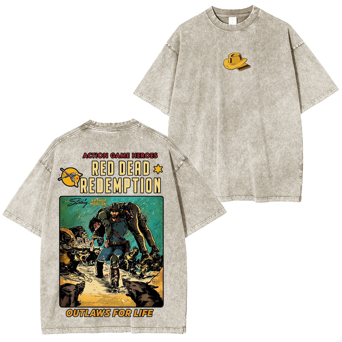 Arthur Morgan x Red Dead Redemption Vintage washed T-shirt/Crewneck/Hoodie