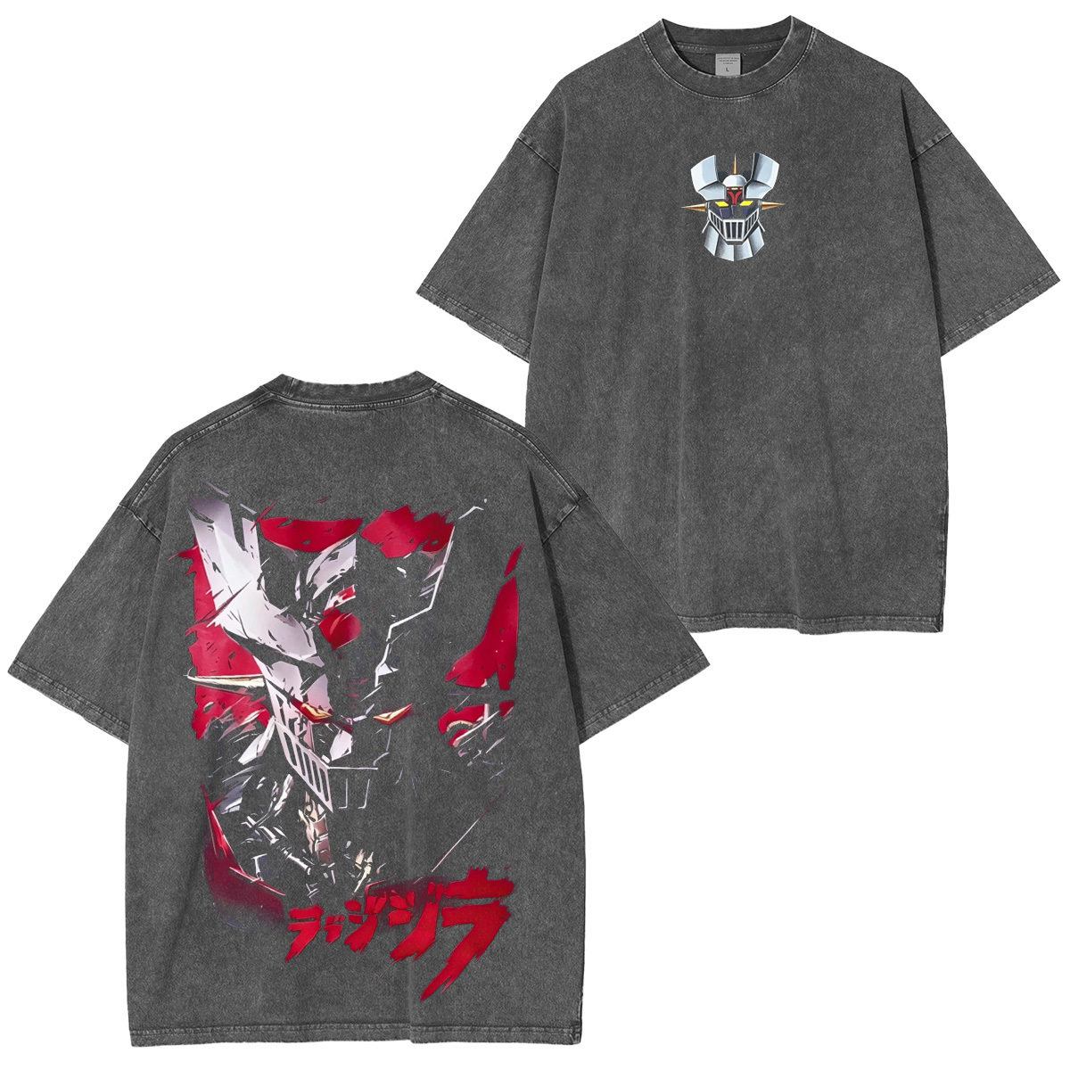 Mazinger Z Y El Gran Mazinger Washed T-shirt/Crewneck/Hoodie