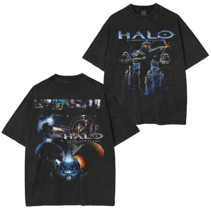 Hallo New Vegas Double Retro Washed T-Shirt