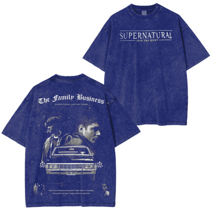 THE FAMILY BUSINESS,AND THE REASON I’M BROKE Oversize Retro Washed Tee