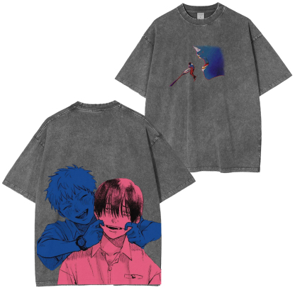 thesummerhikarudied:Hikaru and Yoshiki Official Art Double Retro Washed T-Shirt