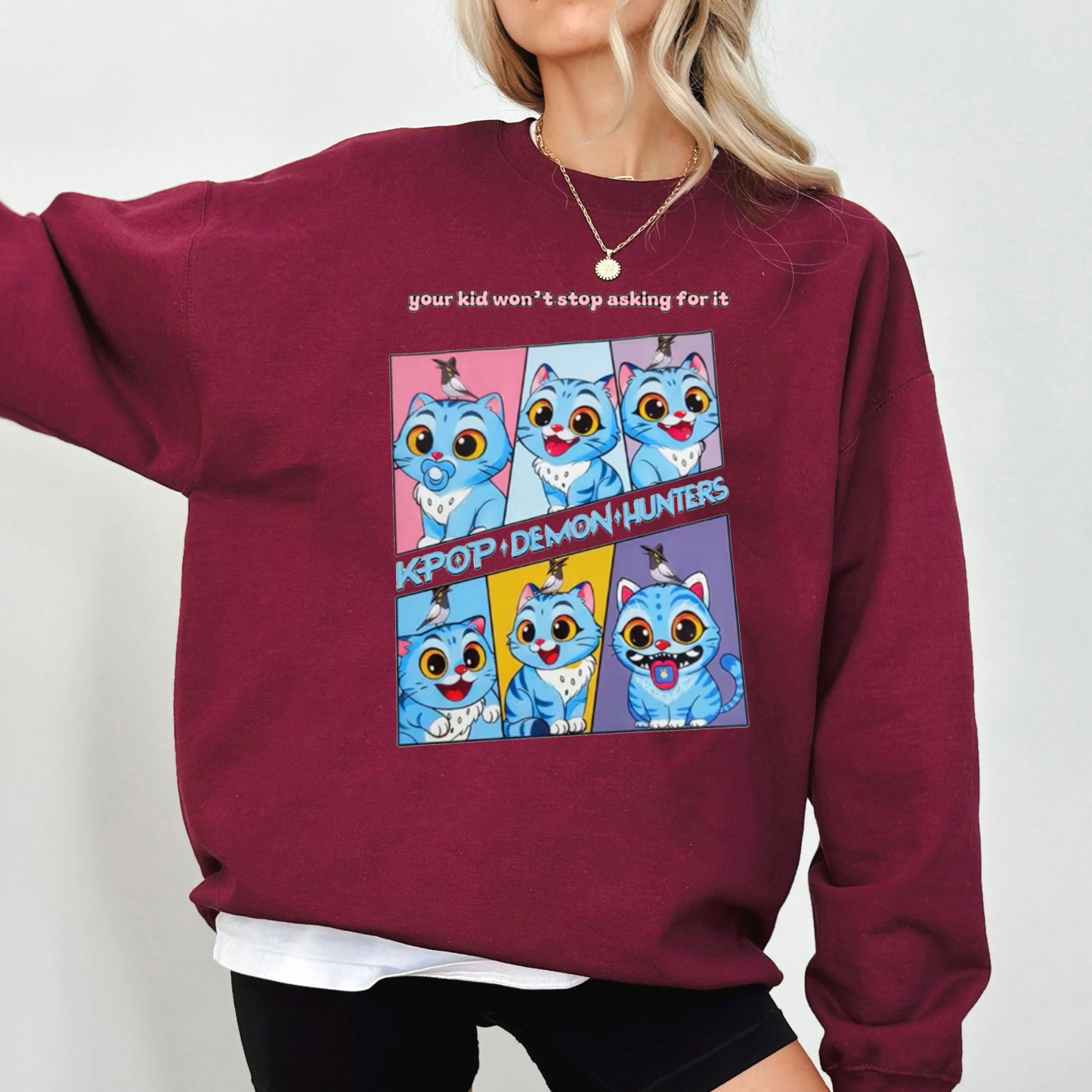 Derpy Kpop Demon Hunters Tiger Unisex T-shirt/Crewneck/Hoodie
