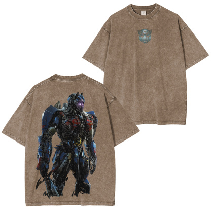 Optimus Prime in Transformers the last Knight Washed Unisex T-Shirt