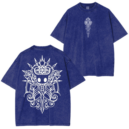 Hollow Knight Knight of silence Vintage Unisex Washed T-Shirt