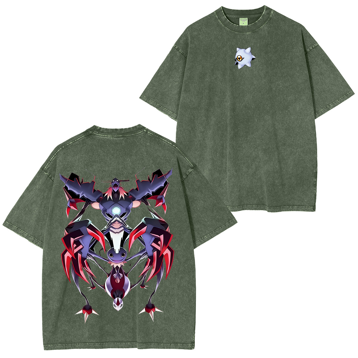 Gaara Naruto Anime Anime Double  Vintage Washed T-shirt/Crewneck/Hoodie