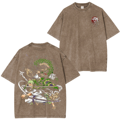Lufdy Y Zoro Unisex Washed T-Shirt/Hoodie/Pullover Sweatshirt