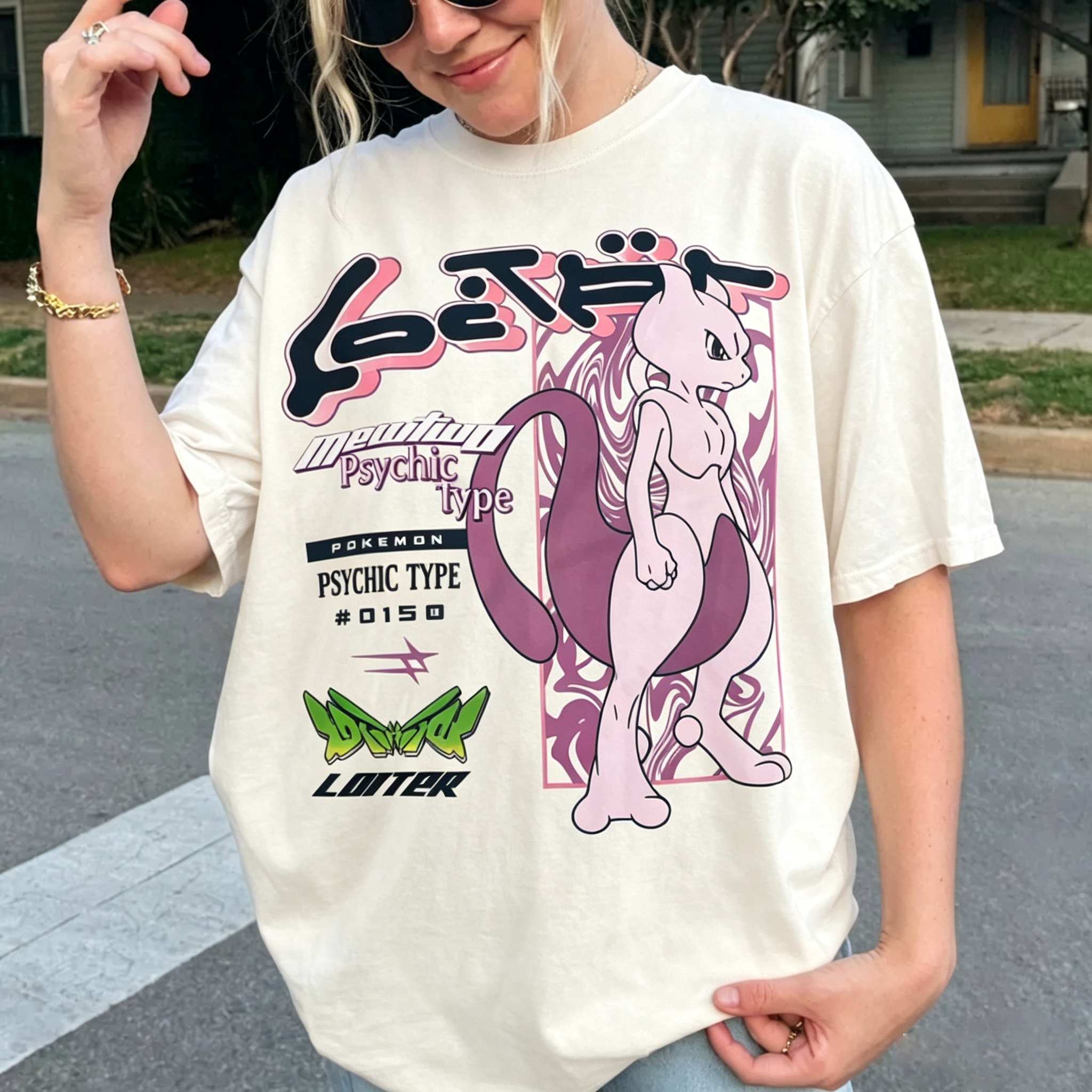 Pokémon By Loiter Mewtwo Unisex Shirts/Crewneck/Hoodie