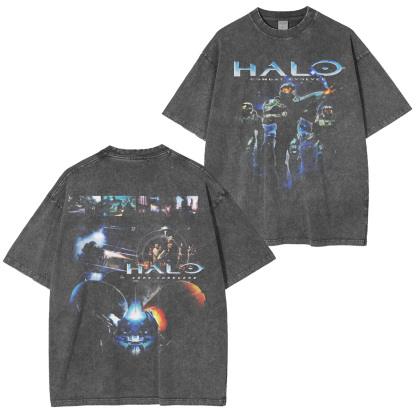 Hallo New Vegas Double Retro Washed T-Shirt