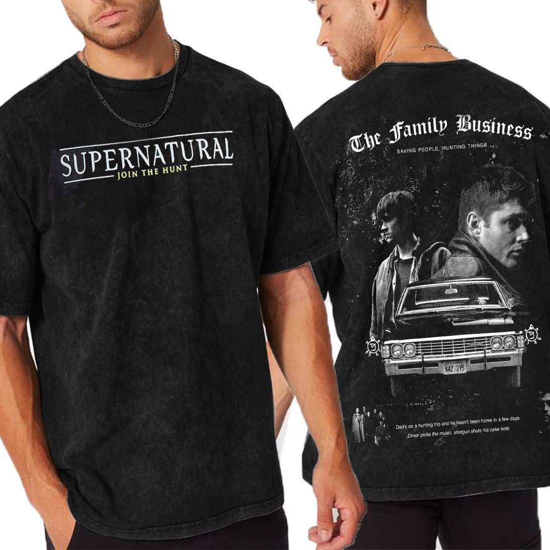 THE FAMILY BUSINESS,AND THE REASON I’M BROKE Oversize Retro Washed Tee