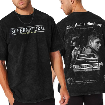 THE FAMILY BUSINESS,AND THE REASON I’M BROKE Oversize Retro Washed Tee