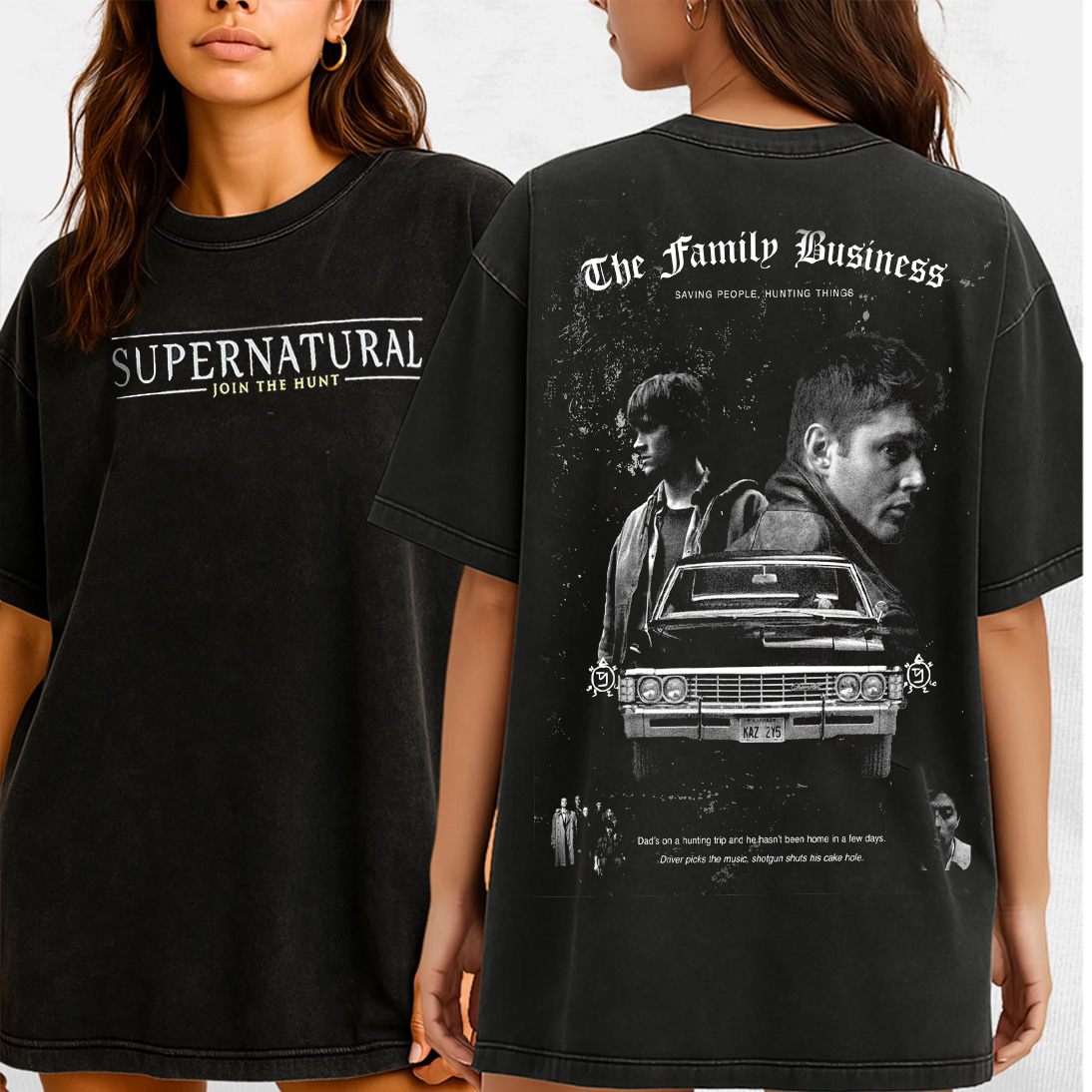 THE FAMILY BUSINESS,AND THE REASON I’M BROKE Oversize Retro Washed Tee