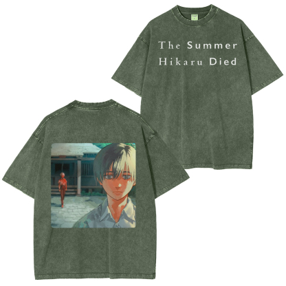 thesummerhikarudied:Hikaru and Yoshiki Official Art Double Retro Washed T-Shirt