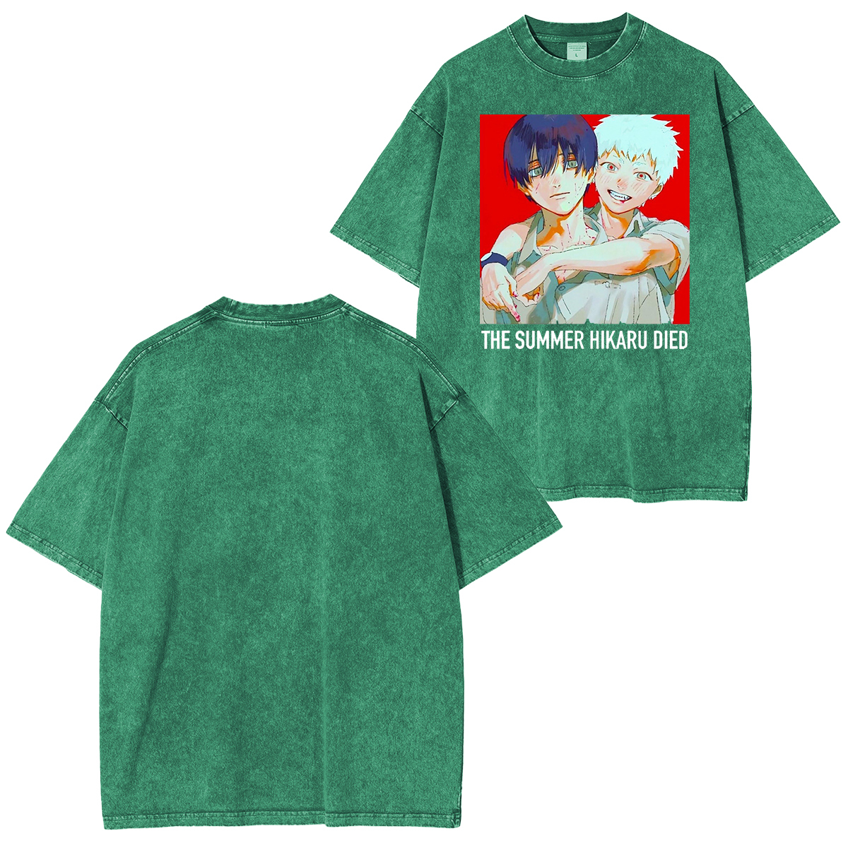 thesummerhikarudied:Hikaru and Yoshiki Official Art Double Retro Washed T-Shirt