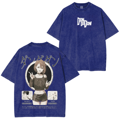 Momo Ayase Dandadan Anime Manga Vintage Unisex Washed T-Shirt