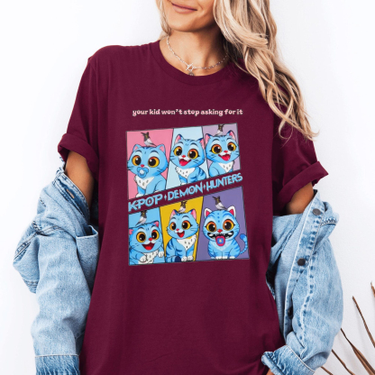 Derpy Kpop Demon Hunters Tiger Unisex T-shirt/Crewneck/Hoodie