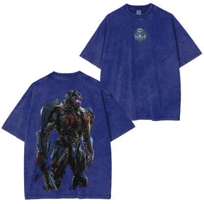 Optimus Prime in Transformers the last Knight Washed Unisex T-Shirt