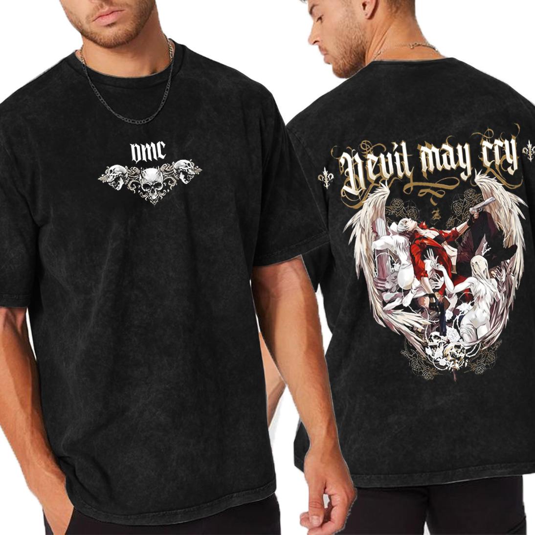 Dante Devil May Cry Vintage Unisex Washed T-Shirt