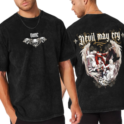Dante Devil May Cry Vintage Unisex Washed T-Shirt