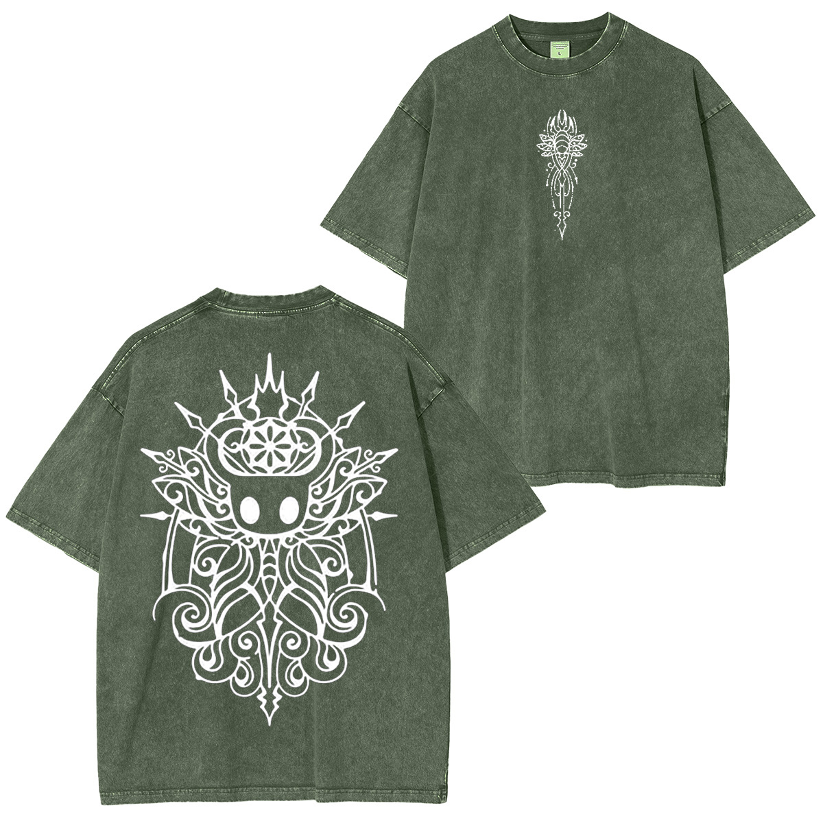 Hollow Knight Knight of silence Vintage Unisex Washed T-Shirt