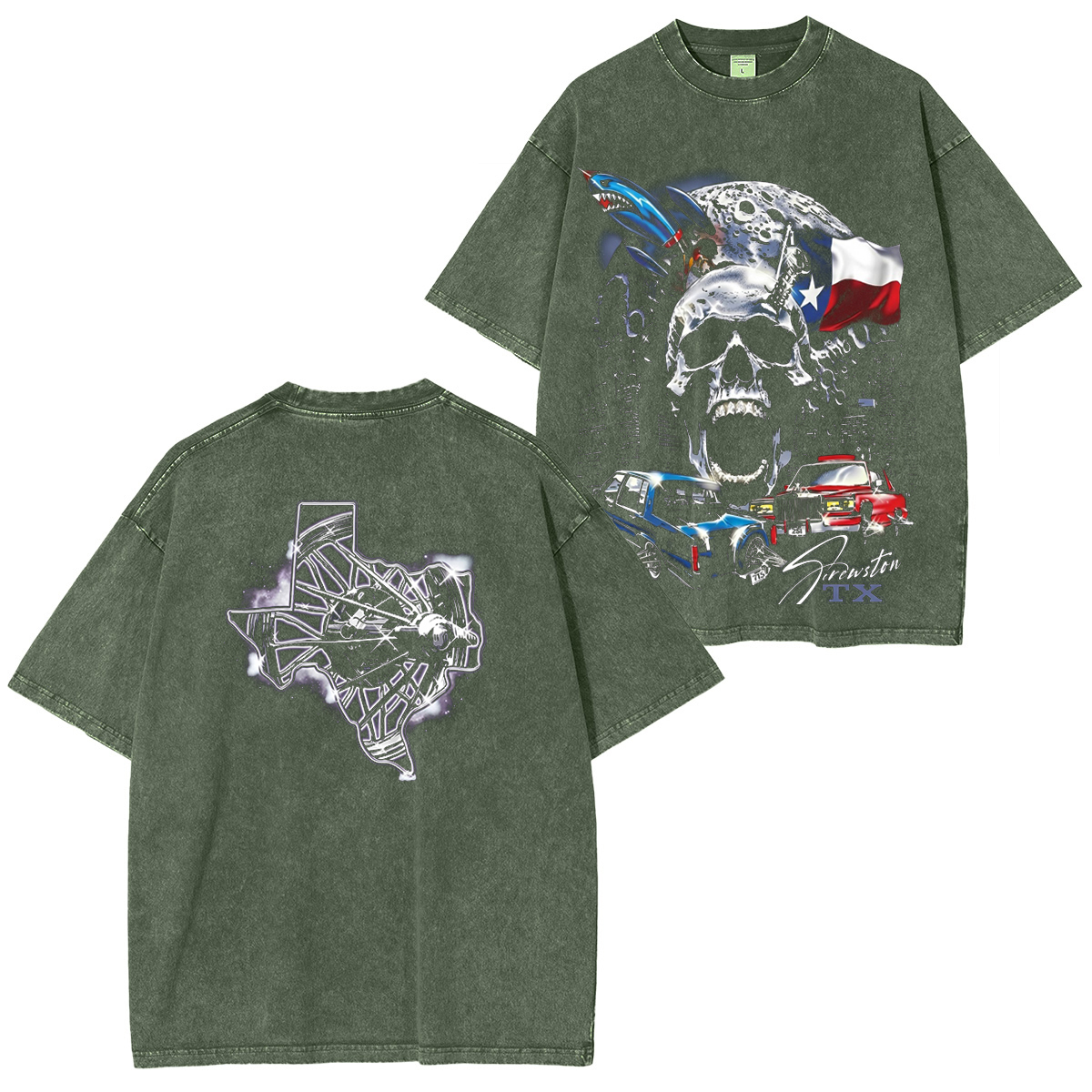 Screwston TX Cool Texas Washed T-shirt/Crewneck/Hoodie
