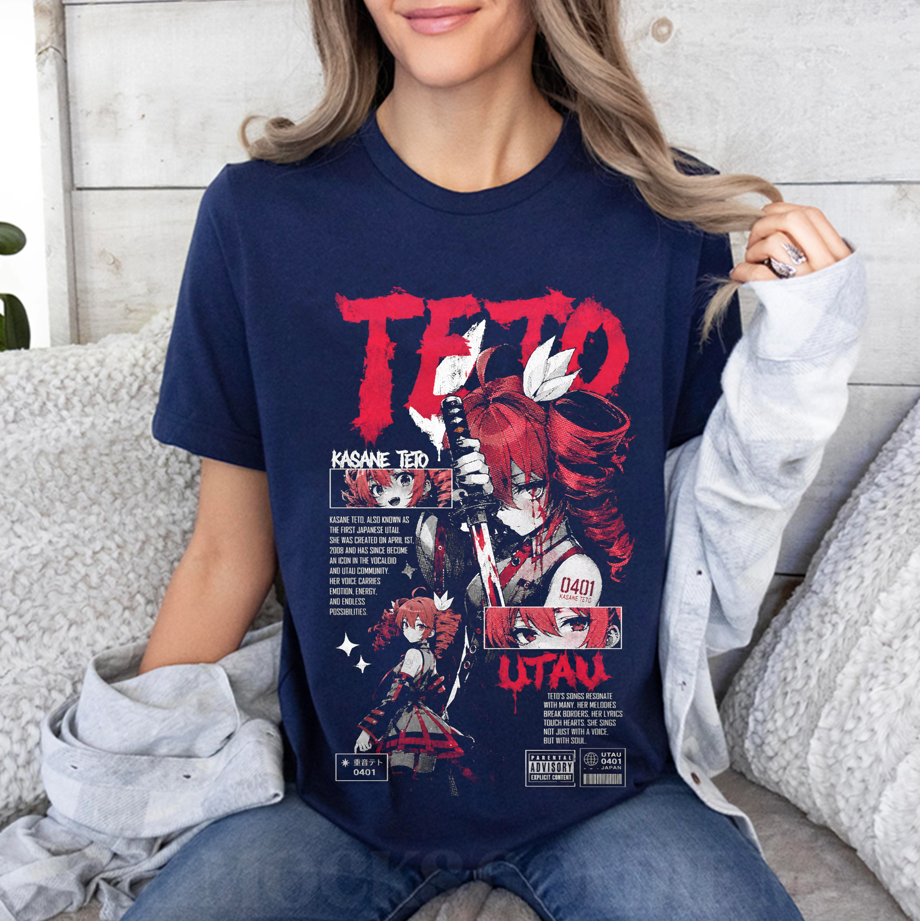Kasane Teto Unisex Washed T-Shirt
