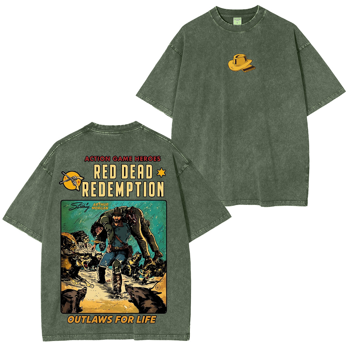 Arthur Morgan x Red Dead Redemption Vintage washed T-shirt/Crewneck/Hoodie