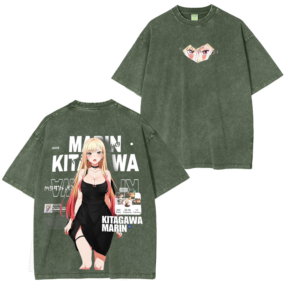 Marin Kitagawa Graphic Oversized Unisex Washed T-Shirt
