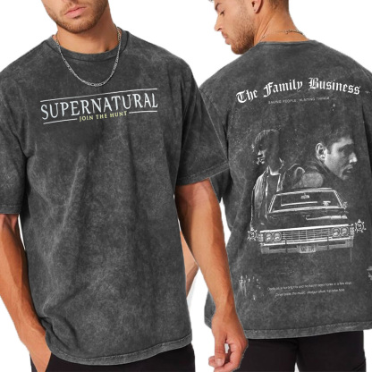 THE FAMILY BUSINESS,AND THE REASON I’M BROKE Oversize Retro Washed Tee