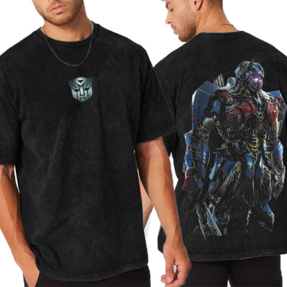 Optimus Prime in Transformers the last Knight Washed Unisex T-Shirt