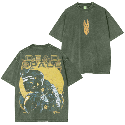 Retro The Dead Space Clothes Graphic Print T-Shirt