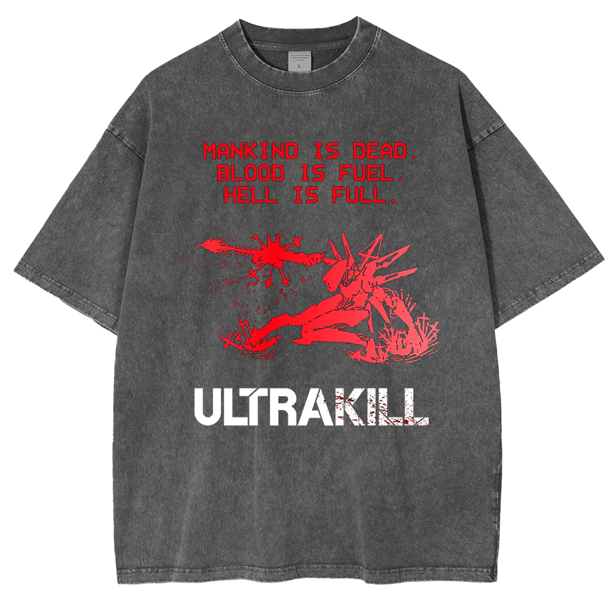 Ultrakill Vintage Unisex Washed T-Shirt