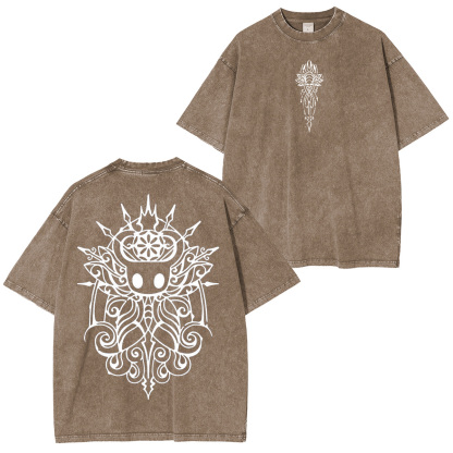 Hollow Knight Knight of silence Vintage Unisex Washed T-Shirt