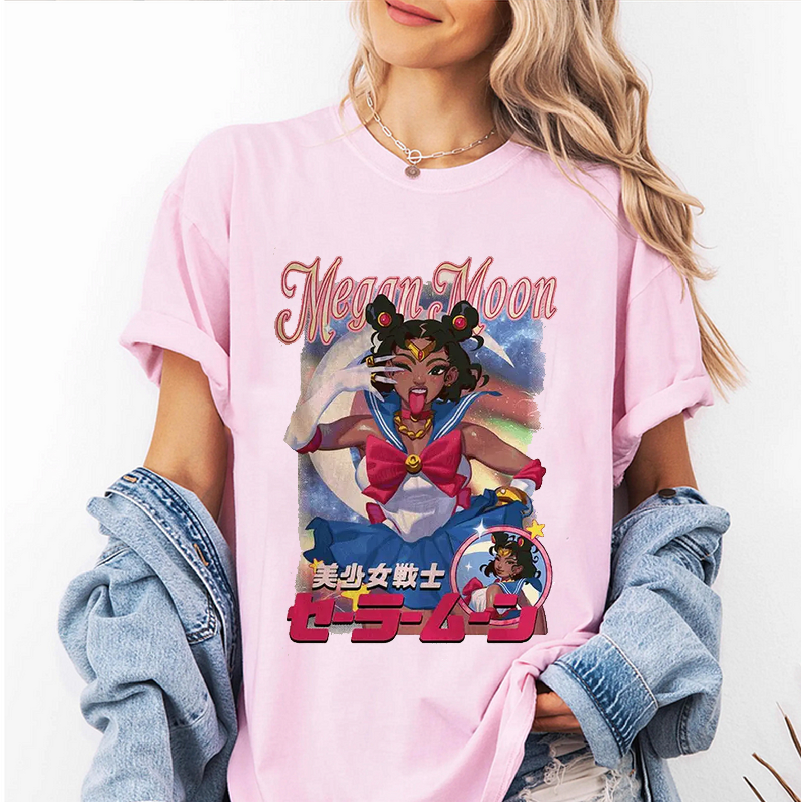 Sailor Moon Unisex Washed T-Shirt
