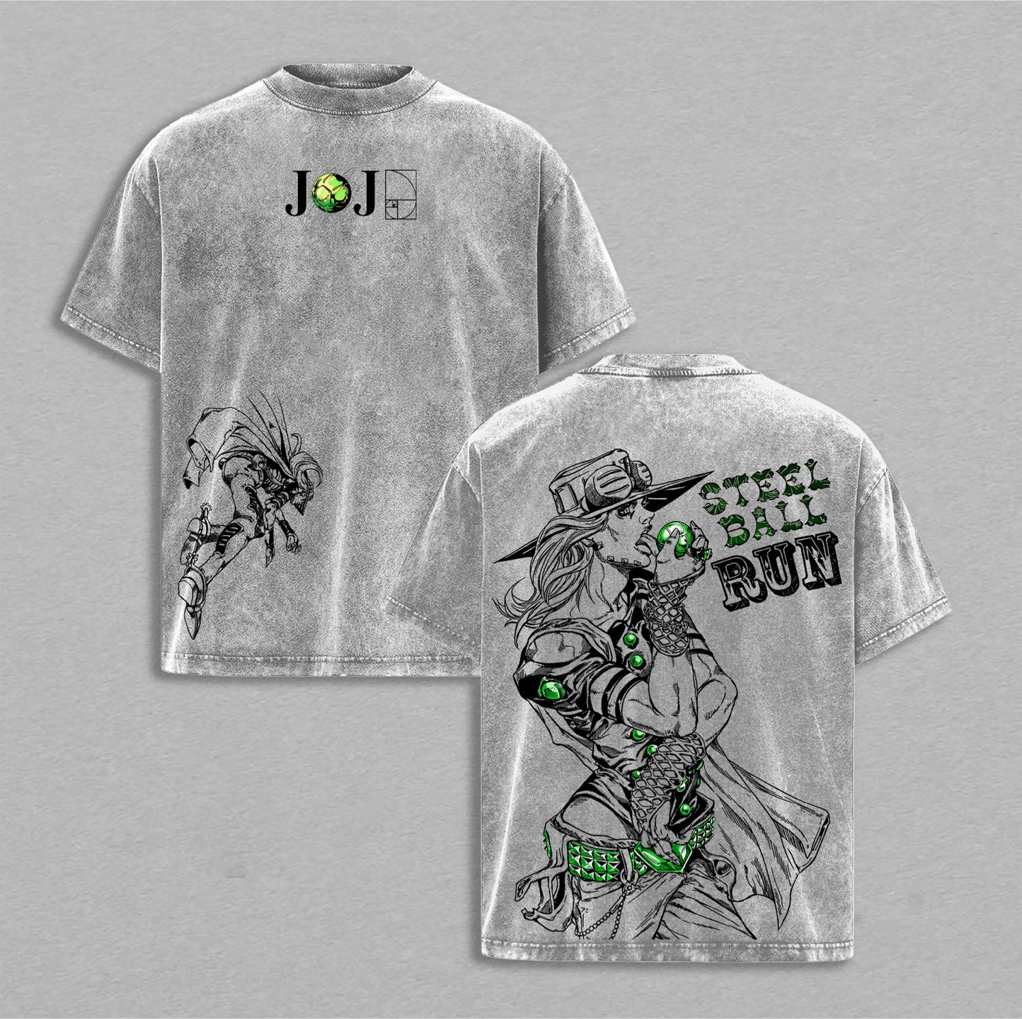 JOJO Gyro Unisex  Washed T-Shirt
