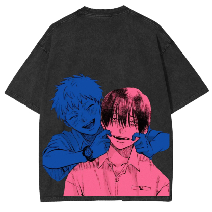 thesummerhikarudied:Hikaru and Yoshiki Official Art Double Retro Washed T-Shirt