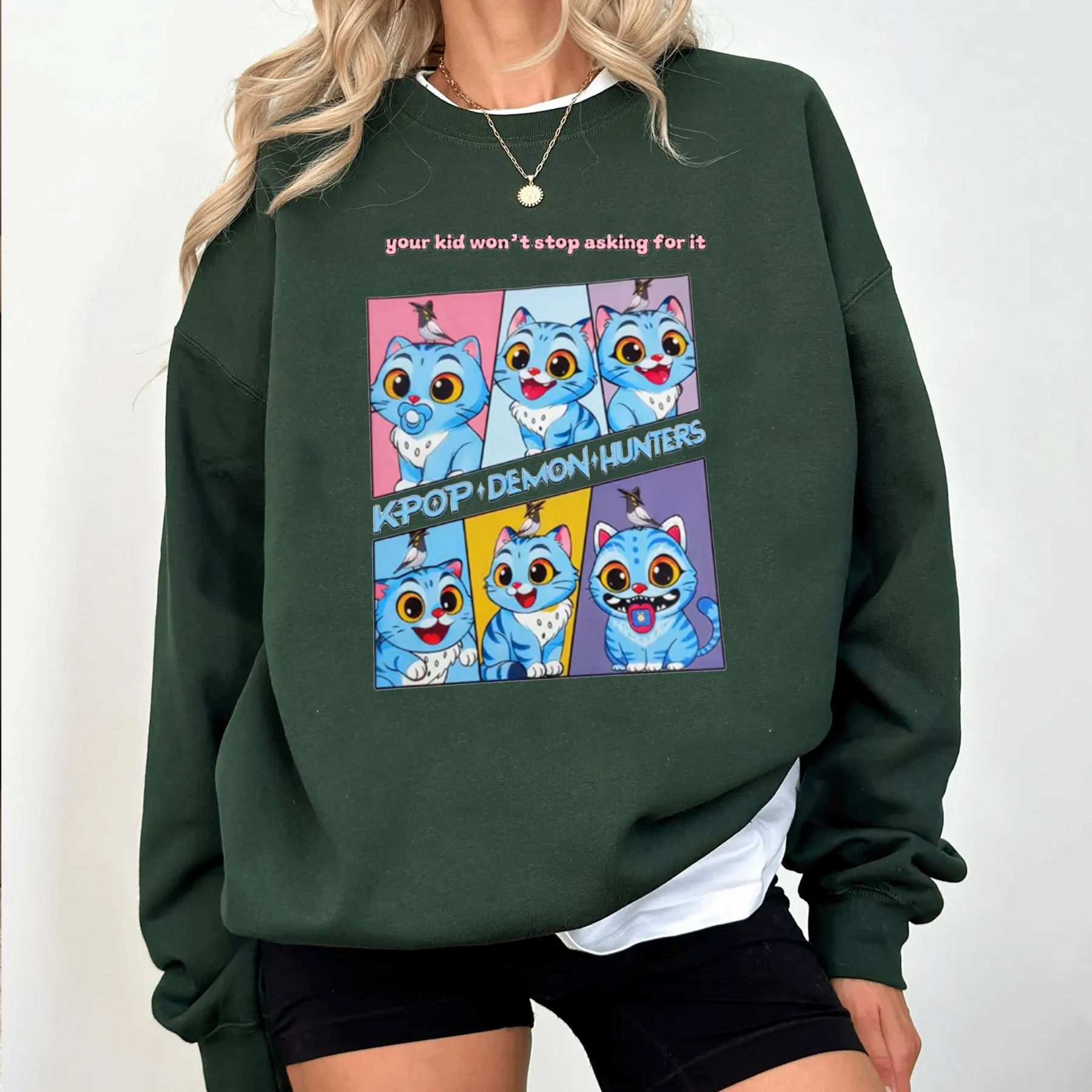 Derpy Kpop Demon Hunters Tiger Unisex T-shirt/Crewneck/Hoodie
