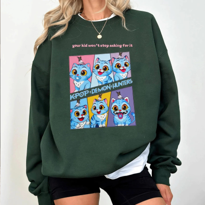 Derpy Kpop Demon Hunters Tiger Unisex T-shirt/Crewneck/Hoodie