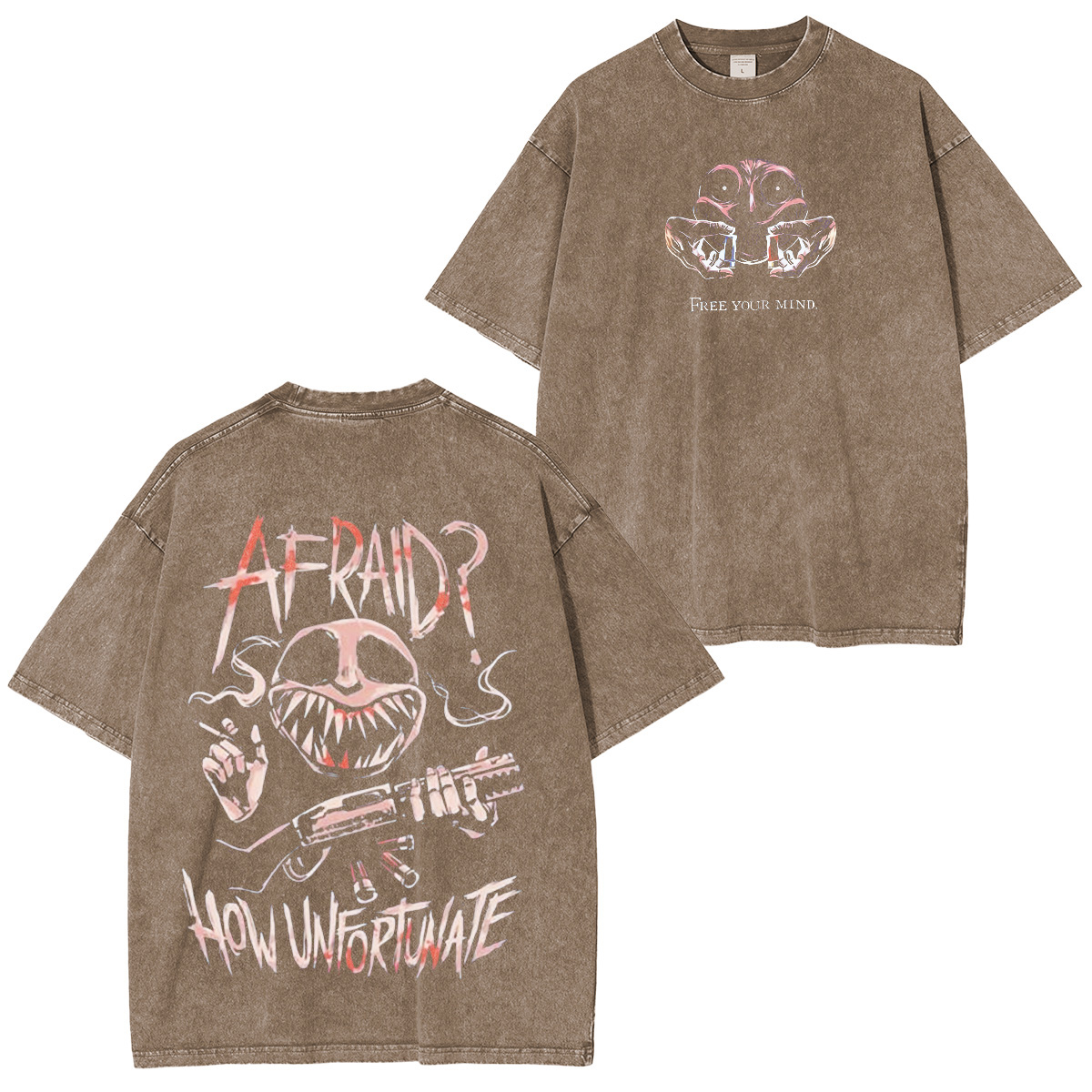 Buckshot Roulette Horror Game Washed Unisex T-Shirt