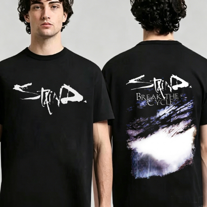 Retro Staind Break The Cycle Band Vintage Washed T-shirt/Crewneck/Hoodie