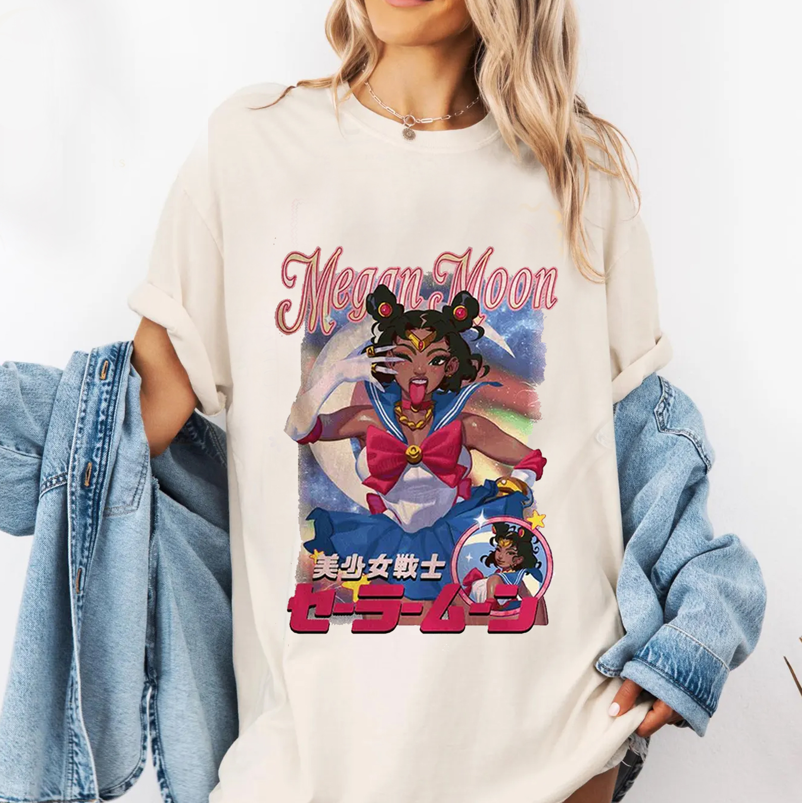 Sailor Moon Unisex Washed T-Shirt