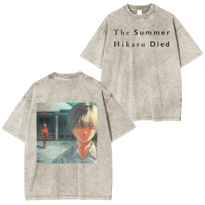 thesummerhikarudied:Hikaru and Yoshiki Official Art Double Retro Washed T-Shirt