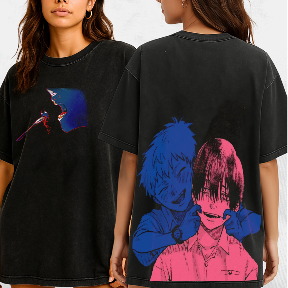 thesummerhikarudied:Hikaru and Yoshiki Official Art Double Retro Washed T-Shirt