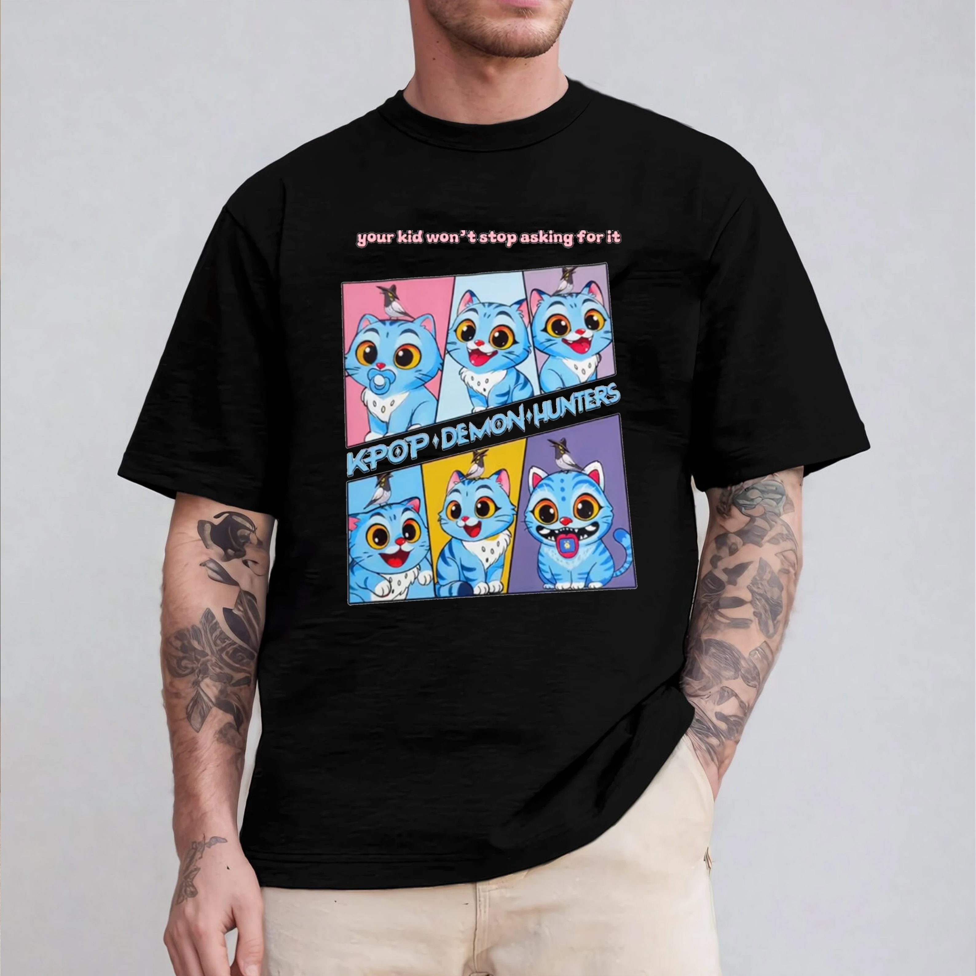 Derpy Kpop Demon Hunters Tiger Unisex T-shirt/Crewneck/Hoodie