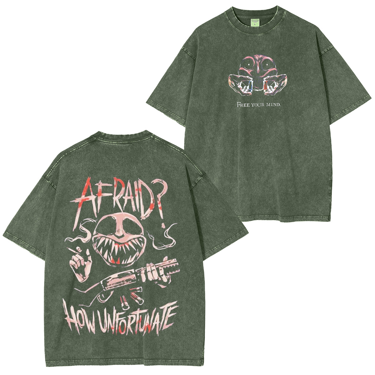 Buckshot Roulette Horror Game Washed Unisex T-Shirt