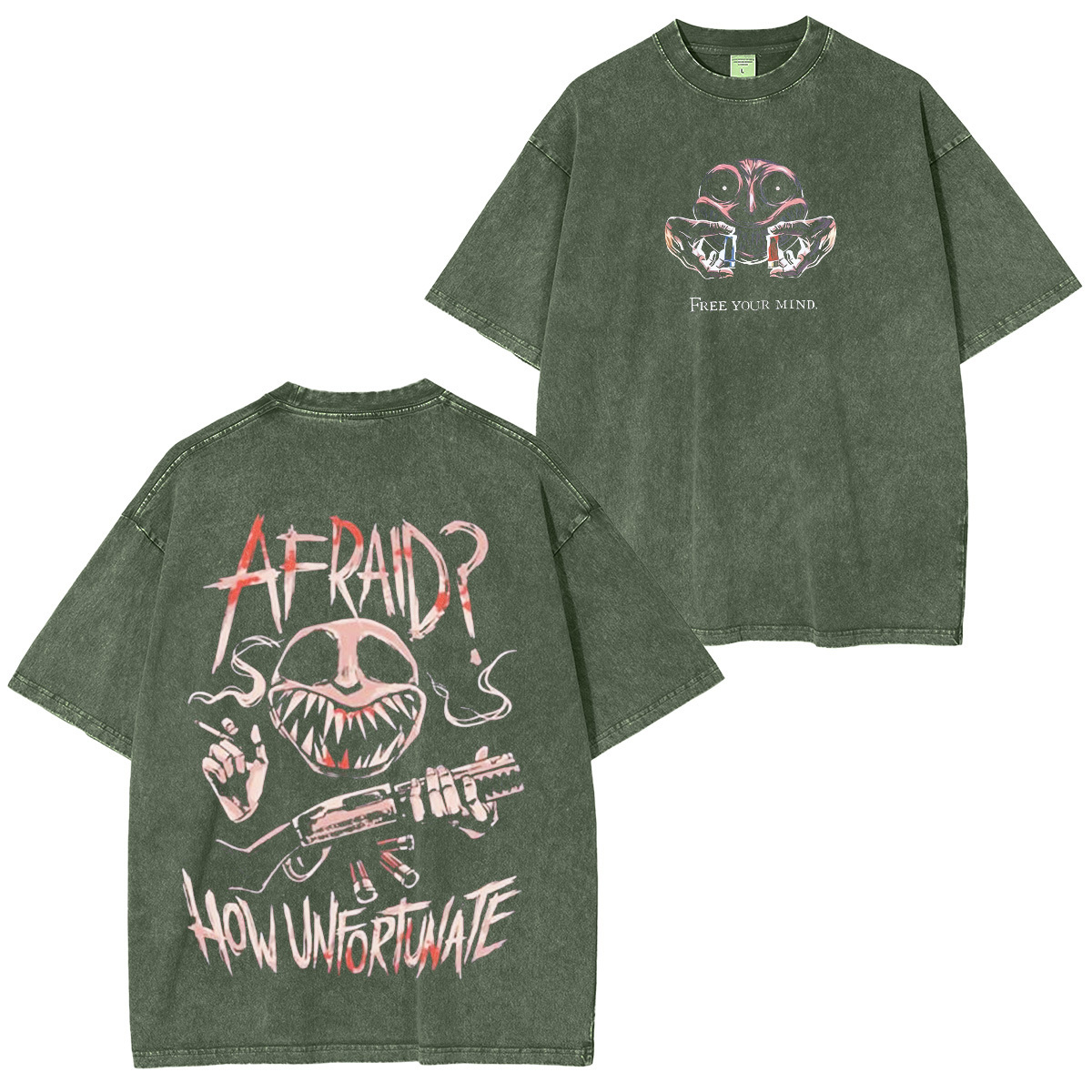 Buckshot Roulette Horror Game Washed Unisex T-Shirt