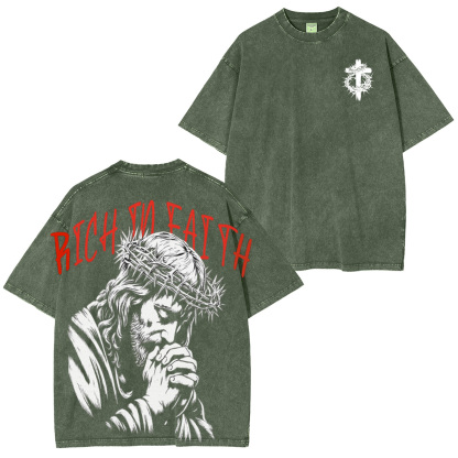 Faith isn��t quiet Unisex Washed T-Shirt