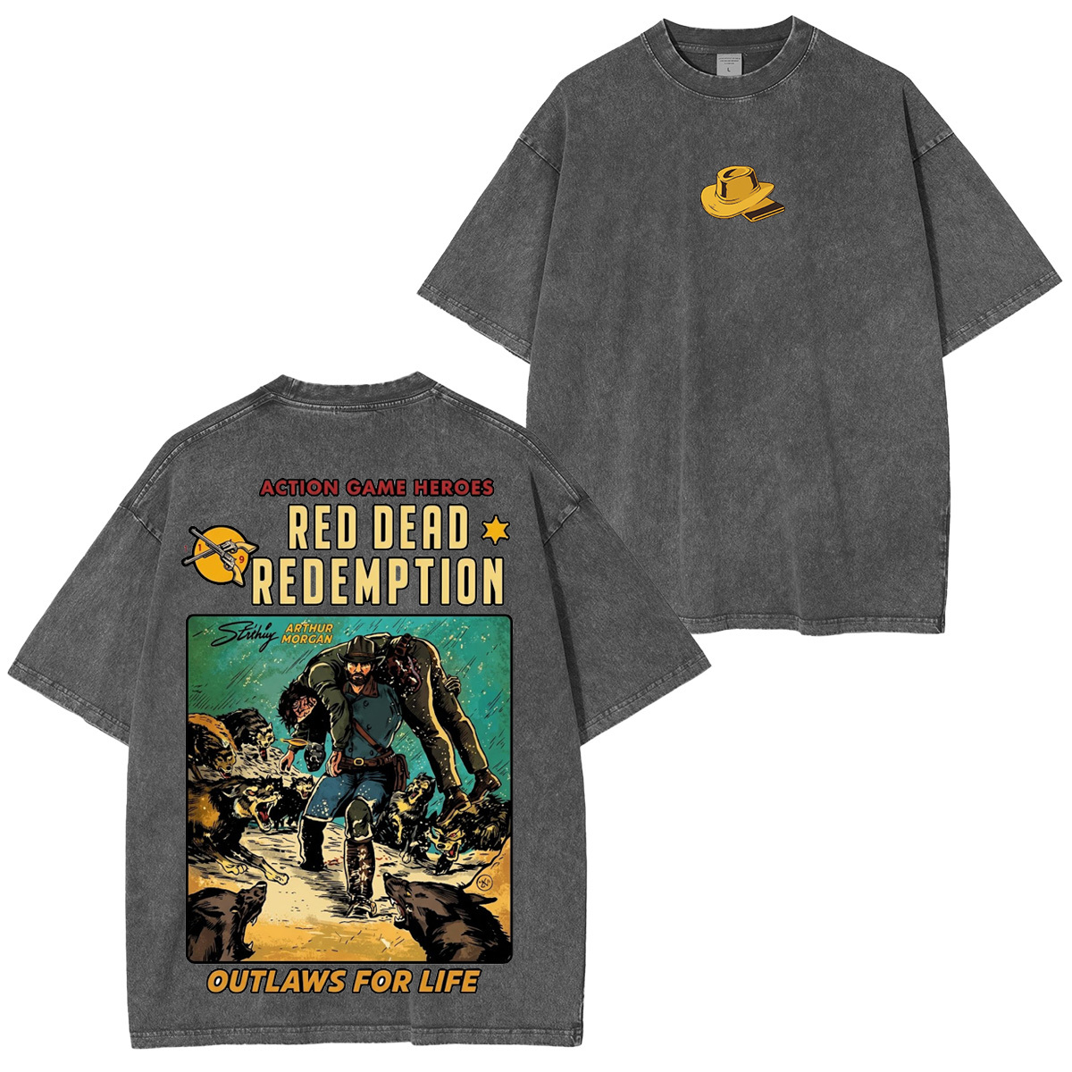 Arthur Morgan x Red Dead Redemption Vintage washed T-shirt/Crewneck/Hoodie