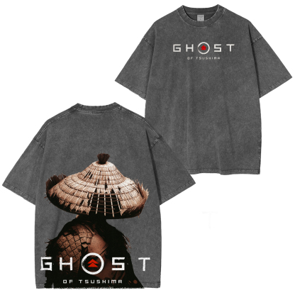Ghost of Tsushima Katana Slash  Quiet But Deadly Drip Vintage Washed Unisex T-Shirt