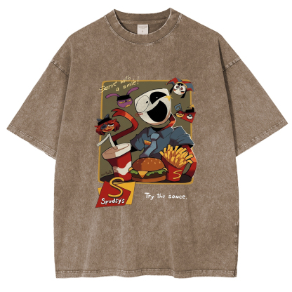 [Copy]Hinata Hyuga - Anime Double Printed Vintage Unisex Washed T-Shirt