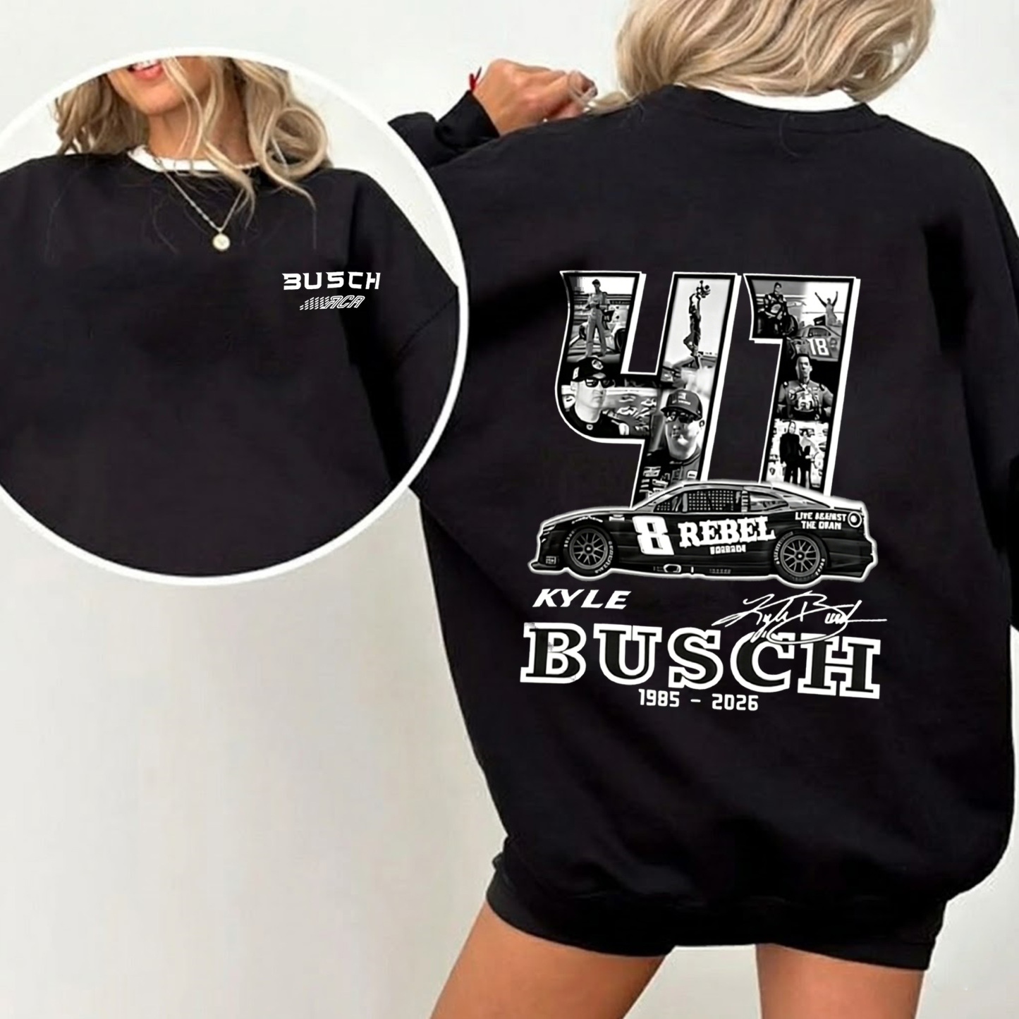 RIP Kyle Busch Unisex Shirts/Crewneck/Hoodie
